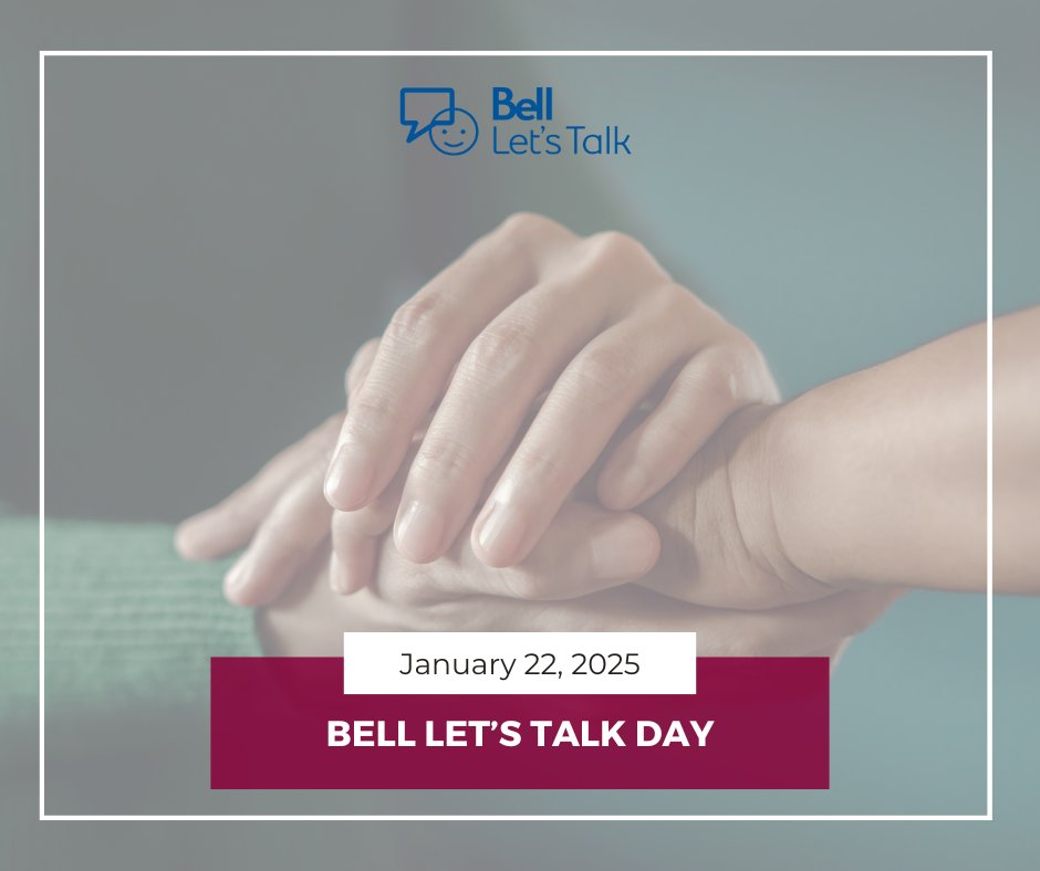 Today is Bell Let’s Talk Day, a vital initiative to raise awareness and support for mental health! Let’s keep the conversation going and support one another in our mental health journeys! ow.ly/Gw2O30sH6Po

<a href="/Bell_LetsTalk/">Bell Let's Talk</a> #BellLetsTalk #MentalHealthAwareness #BreakTheStigma