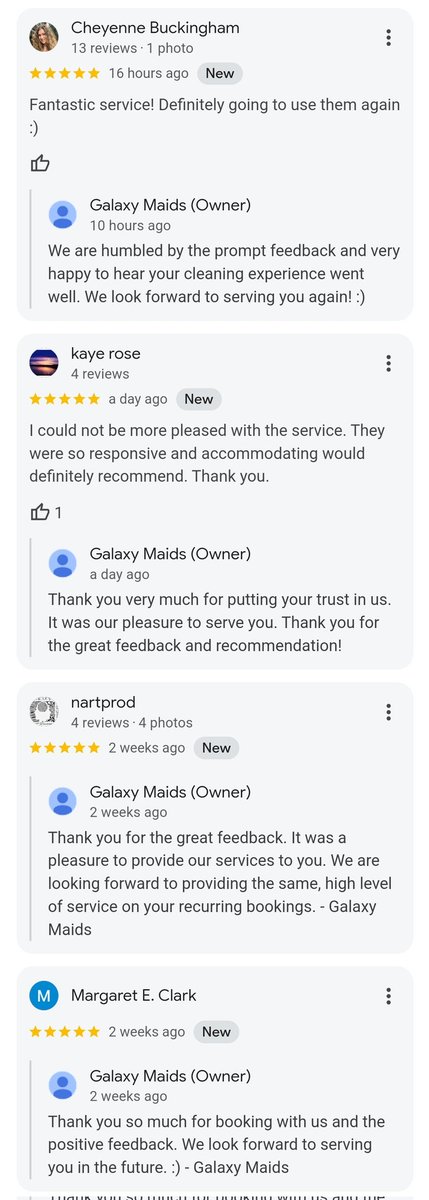 Awesome to get these wonderful reviews from our amazing clients for our #CleaningService!! Makes it all worth it! #NYC