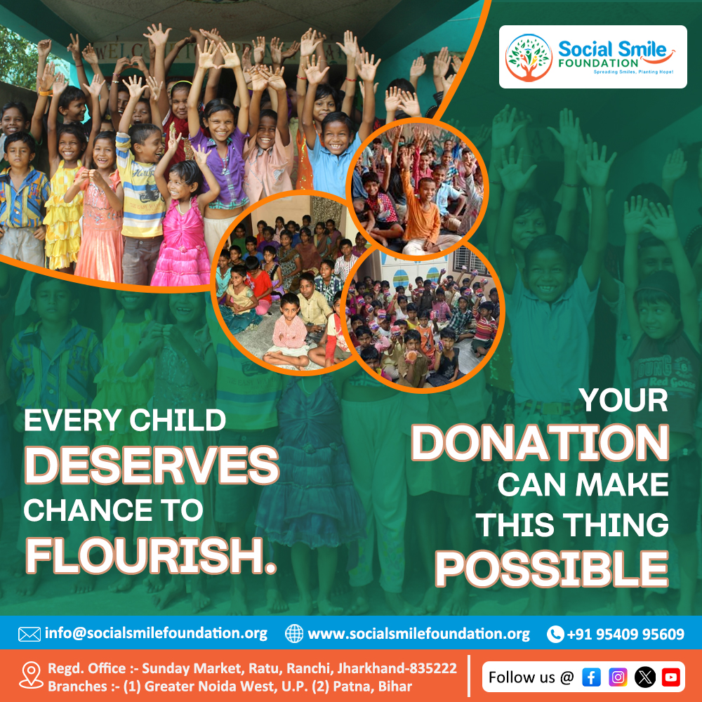 🌟 Bring Hope, Spread Smiles! 🌟

💖 Every child deserves a peaceful and happy life. At Social Smile Foundation, we are committed to transforming the lives of orphaned children by providing them with love, care, education, and a brighter future. 📚🍎