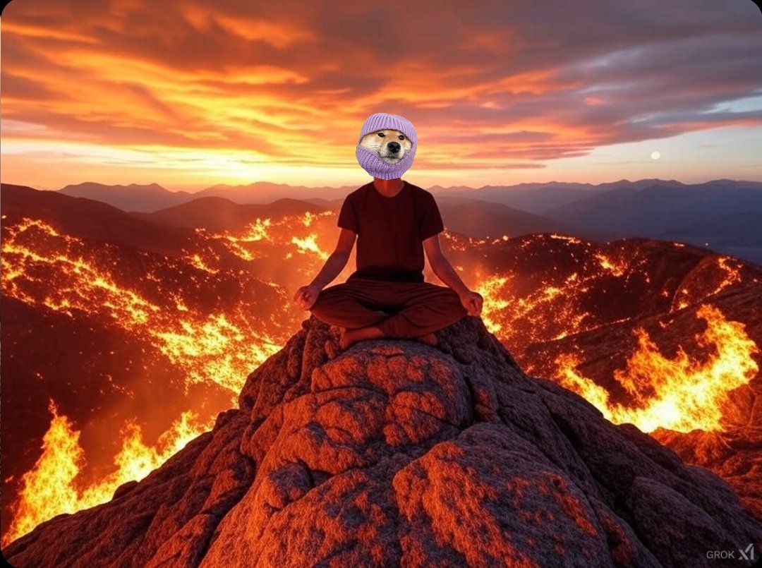 OobbaG_'s tweet photo. Meditation is the key to staying calm when everything around you is on fire ๐ง๐ผ๐๐
#PumpFun #memecoin100x #lowmcap #solanamemecoin #Solana #dexscreener #community #CTO #MakeMemesGreatAgain https://t.co/nW1uP9BocE