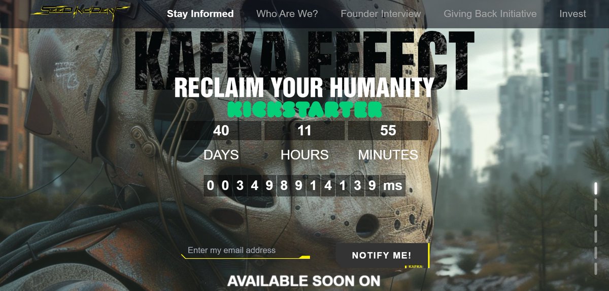 SeedIncident's tweet photo. Imagine stepping into a virtual world where every quest you complete and every challenge you overcome doesn't just reward you but also contributes to meaningful causes. 
📢Join our Kickstarter campaign and reclaim your humanity!👇 https://t.co/f6rruXALQV