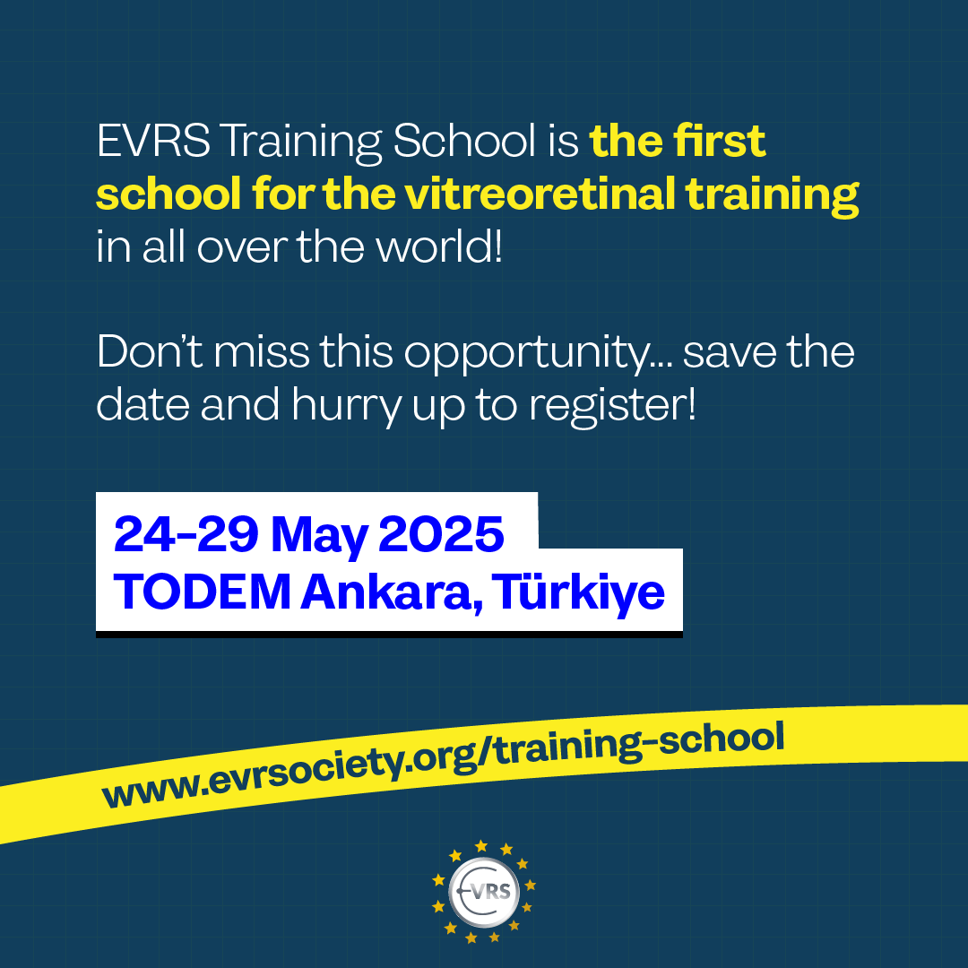 evrssociety's tweet image. 🌟EVRS TRAINING SCHOOL in collaboration with Turkish Ophthalmological Association 📷

24-29 May 2025
TODEM Ankara, Türkiye

EVRS Training School is the first school for the vitreoretinal training in all over the world  and is back!

🌐evrsociety.org/training-schoo…

#evrs  #Vitreoretina