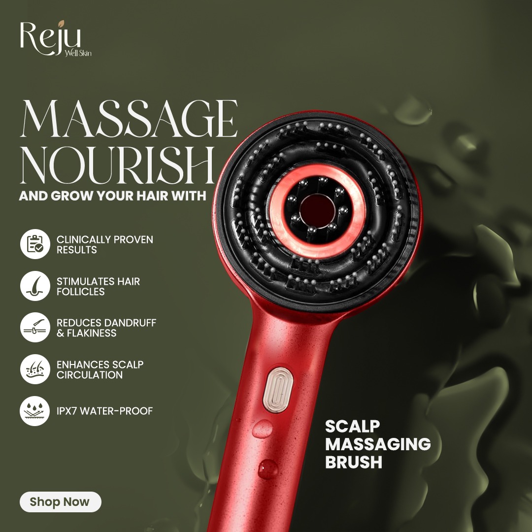 RejuWellSkin's tweet photo. Say hello to healthier, fuller hair! The Anti Hair Loss Scalp Massage Brush combines red light therapy, nourishing oil applicators, and soothing bristles to boost hair growth, and rejuvenate your scalp. Ready for the ultimate scalp care?

Shop Now: https://t.co/9Ga2dzGrC3 https://t.co/OG4fF1hHiR