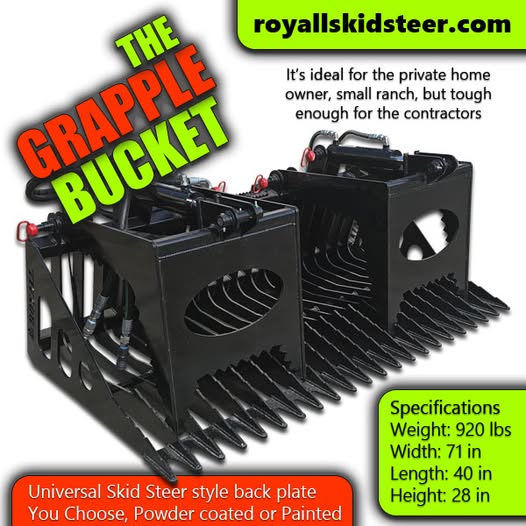 Royallproducts's tweet photo. Excavators, Skid Steer, backhoes, and other types of heavy machinery all benefit from our high quality equipment made in the USA.
See it all at:
https://t.co/7aj18Zj6F8
608-768-8508
#skidsteerattachments #skidsteer #skidsteerloader #excavator https://t.co/eA98Dcbm5T