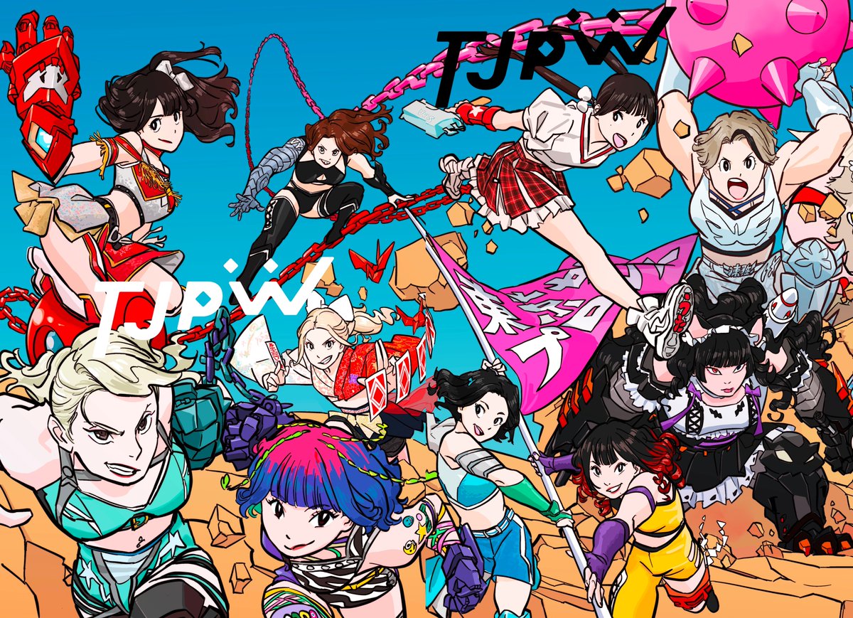 #tjpw #tjpwGP25 
昨日と今日公開された画像が結合できました。