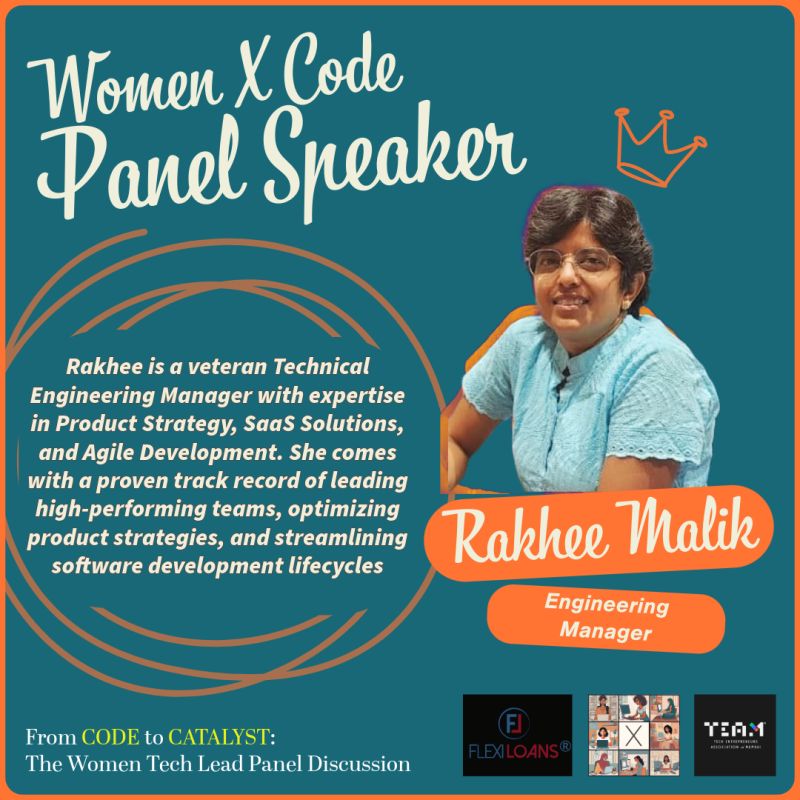 Women X Code Mumbai (@teamwomenxcode) on Twitter photo Introducing Rakhee Malik : Former Engineering Manager at Equinix she brings a wealth of experience in leading high-performing teams and building impactful tech solutions! Join us at <a href="/flexiloansin/">FlexiLoans</a> to interact with her in the panel discussion.
Register now. (Link in bio) Introducing Rakhee Malik : Former Engineering Manager at Equinix she brings a wealth of experience in leading high-performing teams and building impactful tech solutions! Join us at <a href="/flexiloansin/">FlexiLoans</a> to interact with her in the panel discussion.
Register now. (Link in bio)