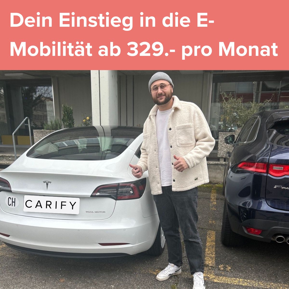 🚗💡 Überlegst du, ob ein Elektroauto zu dir passt? ⁠
⁠
Mit CARIFY kannst du es jetzt einfach und ohne Risiko herausfinden – schon ab 329 Franken pro Monat!⁠
⁠
Entdecke die besten Auto-Deals auf carify.com! Buche noch heute und starte zu durch.⁠