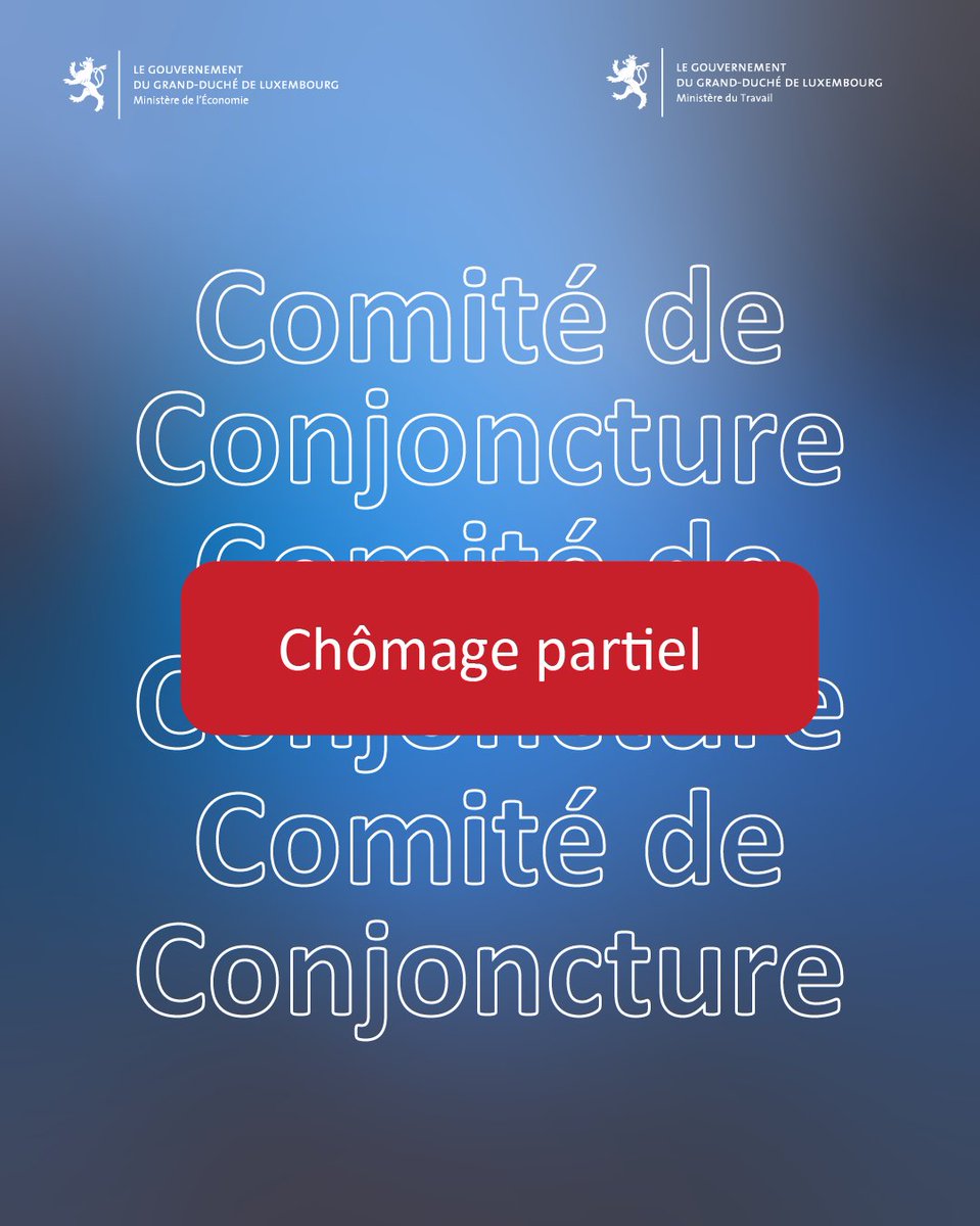 #comitédeconjoncture Previsionnel Ufroe fir de Chômage partiel: vun insgesamt 69 Ufroe fir de Mount Februar 2025, huet de Comité de conjoncture 64 Ufroe fir de Chômage partiel positiv aviséiert. Méi Infoen : gd.lu/6jpZNX