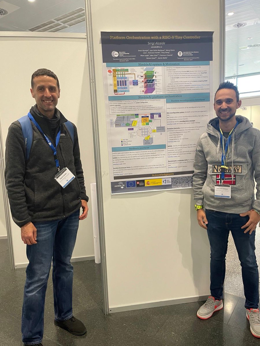 BSC_CNS's tweet photo. 🚀Last Day of #HiPEAC25!
💻BSC researchers show their participation in several European projects as part of the European Projects poster session
👓🌐The Earth Sciences Department unveils their virtual reality glasses as part of the Destination Earth project https://t.co/uzeSIRW5rQ
