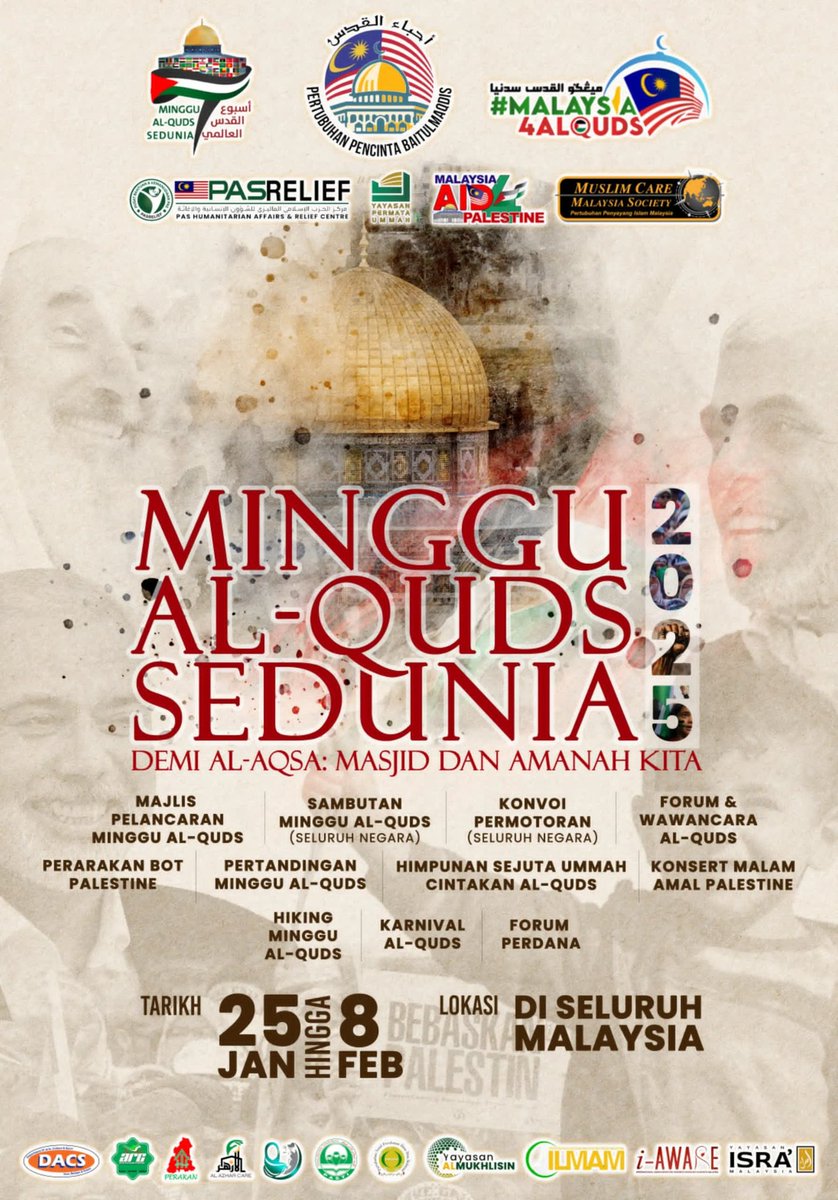 Marchfoward's tweet photo. Walaupun Gencatan Senjata sudah berakhir namun Palestin Belum Merdeka

Mari bersama sama kita terus bersolidariti bersama Palestin bermula Sabtu ini

Pelancaran minggu ini akan berlangsung di Perlis https://t.co/JVAphEopIy