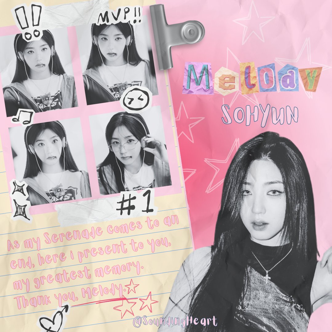 As the last Serenade has come to an end, We, Minjeong &amp; Sohyun ready to leave my seat from SoundingHeart and start my own Serenade to my beloved one. CIAO! Kita, Minjeong &amp; Sohyun, udahan main di SoundingHeartnya. LOVE YOU FOREVER AND ALWAYS JAKI ;-)