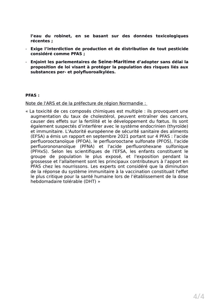 Les #PFAS dans #eau du #robinet de <a href="/MetropoleRouenN/">Métropole Rouen Normandie</a>.  Merci <a href="/UFCquechoisir/">UFC-Que Choisir</a> et #GenerationFuture pour le travail sur cette #contamination.  Nous sommes ravi d avoir suivi ce sujet avec vous.