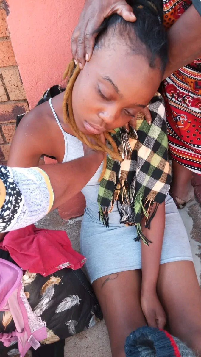 This girl was found in Diepkloof Soweto, she says she is from Thembisa she seems drugged and tired, and she was dumped by an unknown vehicle. 
Anyone who knows her or her family