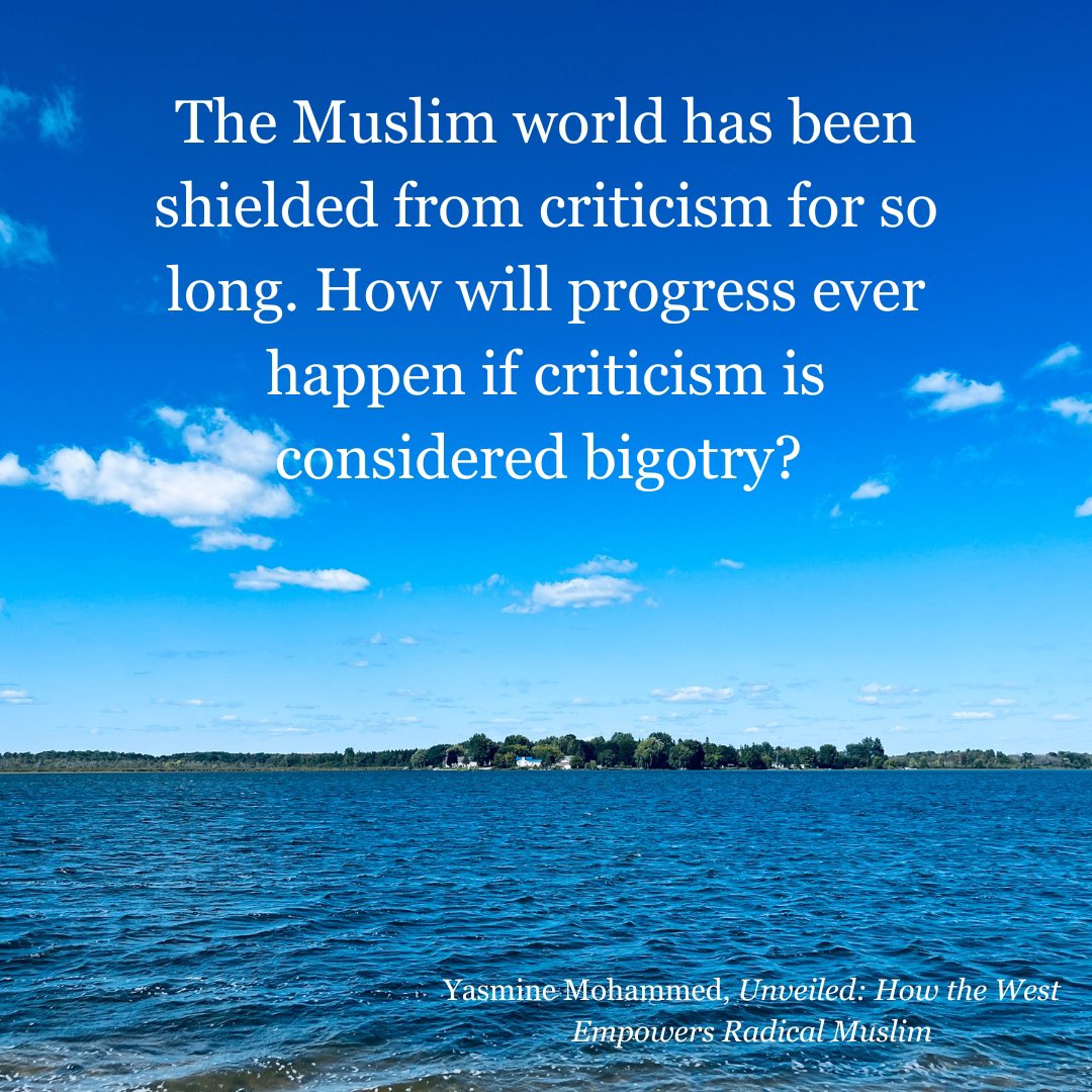 Unveiledxx's tweet photo. In her book #Unveiled, @yasmohammedxx asks why criticism of only one religion is considered bigotry, why one group of people must be treated differently, why their violence, misogyny , homophobia, antisemitism, xenophobic is tolerated or even worse justified by the west. https://t.co/agKfamFjGq