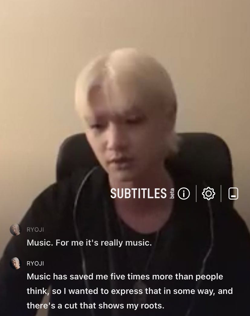 geumjassi13's tweet image. no #ryojassi win today but he seems to be putting a lot of faith in this album, he keeps reassuring us that we will be wowed 😭❤️ and this bit just melts my heart, he is really devoting his life for music cz it saved him 😞🫶🏼