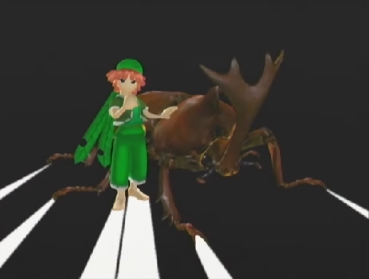 Mushiking_Hiro's tweet image. ムシキングは、ムシキングシリーズ全てに登場しています！

甲虫王者ムシキングから始まり、合虫ガッツ‼︎、新甲虫王者ムシキングの3作品全てに参戦しています！

どの作品においてもムシキングは最強のムシに位置付けられており、ゲームやストーリーを盛り上げました！
カッコいい！
#ムシキング