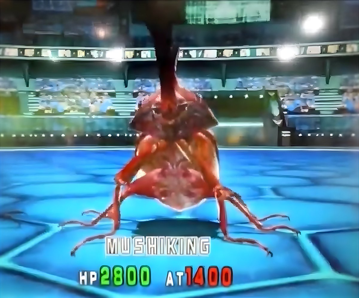 Mushiking_Hiro's tweet image. ムシキングは、ムシキングシリーズ全てに登場しています！

甲虫王者ムシキングから始まり、合虫ガッツ‼︎、新甲虫王者ムシキングの3作品全てに参戦しています！

どの作品においてもムシキングは最強のムシに位置付けられており、ゲームやストーリーを盛り上げました！
カッコいい！
#ムシキング