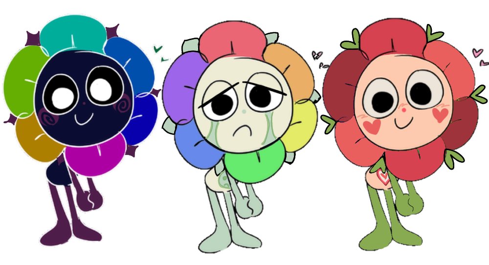L0VING_PETALS's tweet photo. //You don't wanna mess with me and my gang

The three dandys I hhave 

None of them have ever canonically interacted and never will
BUT if any of them were to, I think dabdysad and andylov would most likely be the ones to because fuck andyinverted https://t.co/pQBq5ef0ad