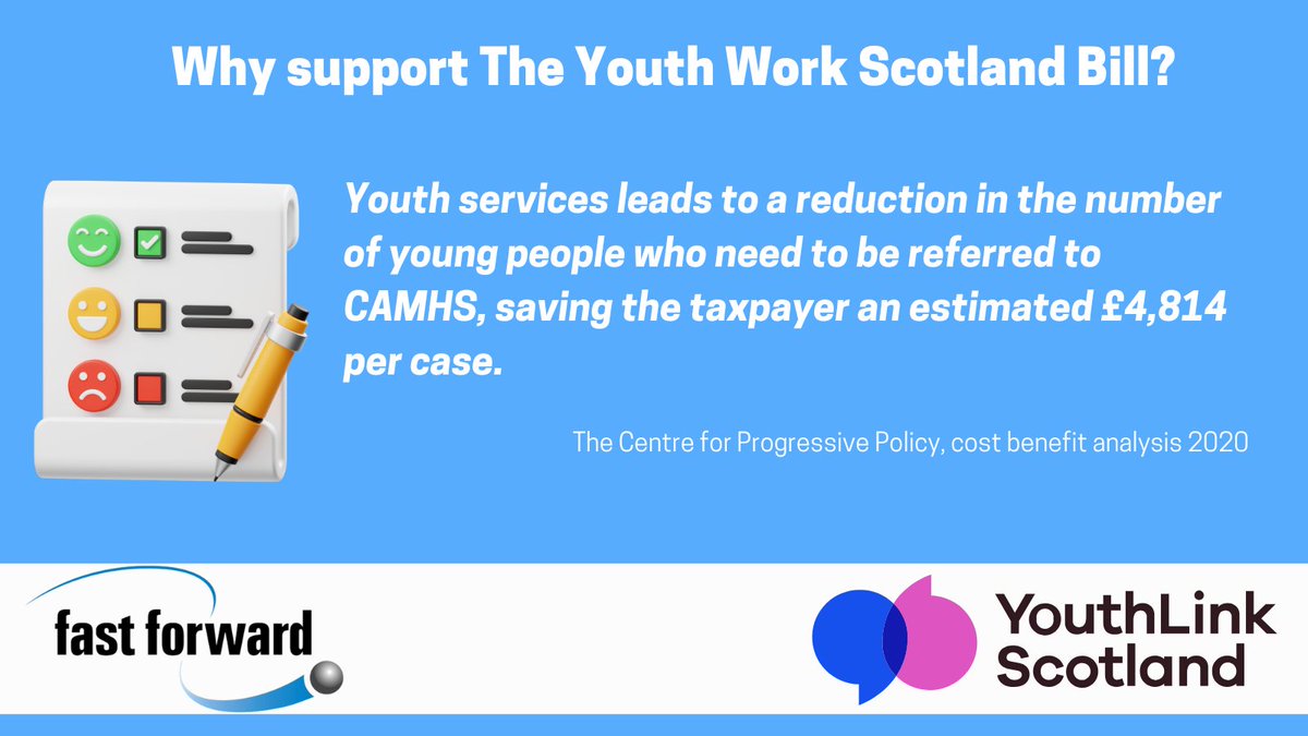 1. Cost efficiencies

#YouthWorkBill consultation is open until Feb 21

Your perspective as a community stakeholder can help ensure that #youthwork is accessible &amp; effective for all young people in #Scotland

Respond here: bit.ly/3PtIXWi
<a href="/YouthLinkScot/">YouthLink Scotland</a> 
#RightToYouthWork