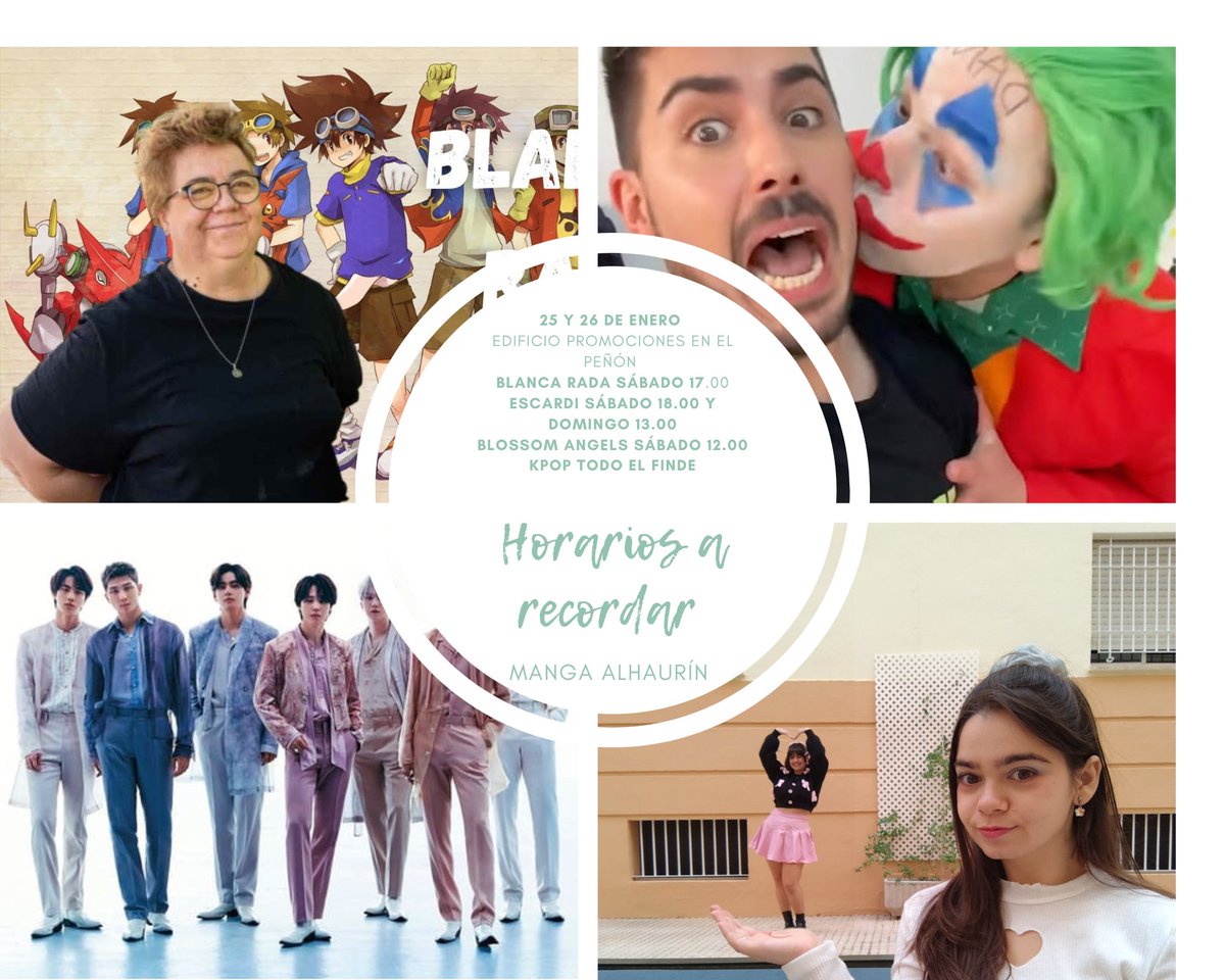 Os queremos recordar algunos horarios  de los más momentos más importantes este finde en #mangaalhaurin