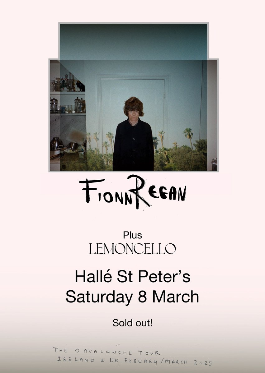 Hey! Manchester (@heymanchester) on Twitter photo CONFIRMED: <a href="/LemoncelloIE/">Lemoncello</a> will join <a href="/fionnregan/">Fionn Regan</a> for his sold out show at <a href="/hallestpeters/">Hallé St Peter's</a> on Sat 8 Mar! Read more and listen to both: heymanchester.com/fionn-regan#in… CONFIRMED: <a href="/LemoncelloIE/">Lemoncello</a> will join <a href="/fionnregan/">Fionn Regan</a> for his sold out show at <a href="/hallestpeters/">Hallé St Peter's</a> on Sat 8 Mar! Read more and listen to both: heymanchester.com/fionn-regan#in…