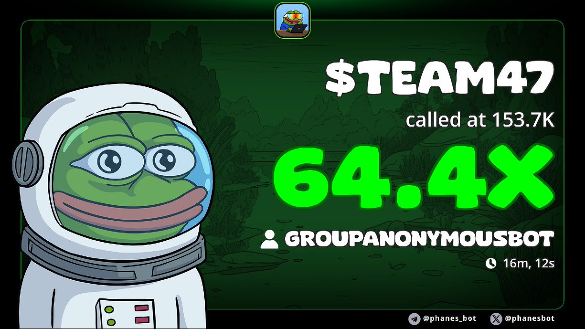 OGRyoshi's tweet photo. Team47 | sol play

Instant #64x now for my Vip 1 exclusive. 

Team47 is a good project. Team behind it always pushing to million project. So dyor if u aped in now. #15x since I drop here.

Ca: 288svSoDz2hNDzDSHXfQ7jHxCwghdXwfg6Xbg2qwpump https://t.co/9eKhk9vc7k