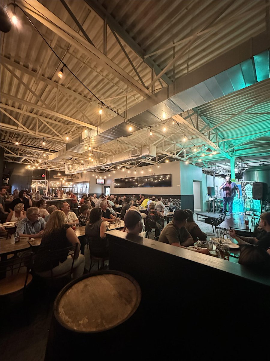 TourRailwayCity's tweet photo. Its #WhereAreWe Wednesday and today we are featuring @railwaycitybrewing!

🍻 Cheers to comedy night! 🍻 

📣Stand up comedy is back at Railway City Brewing this Saturday! 🎤👏

Check out more details and find tickets on their website! Link in bio 👇
🔗https://t.co/cywpFO7tN6 https://t.co/gbKe8m1Xll