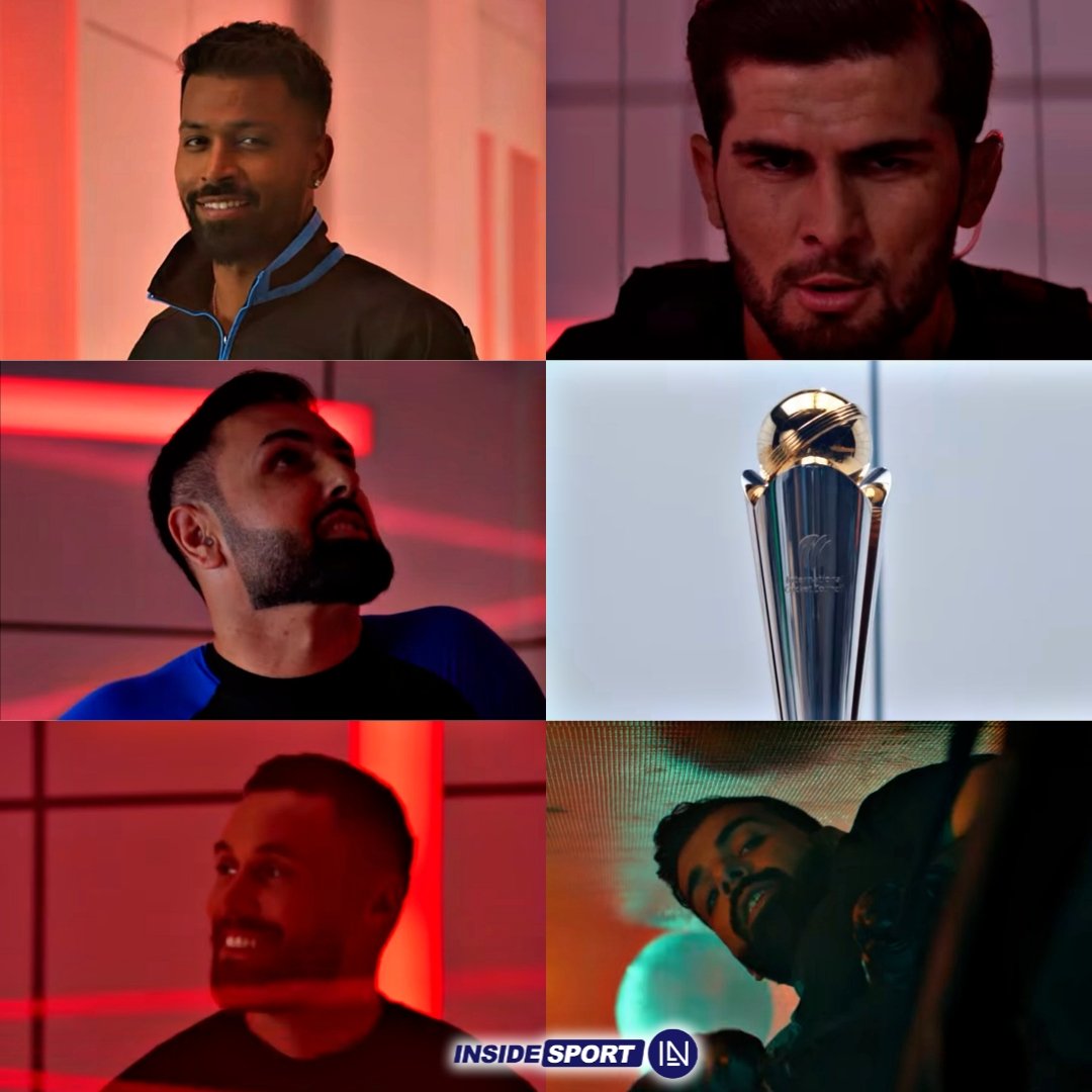 InsideSportIND's tweet photo. Hardik Pandya in the promotional video of the ICC for the Champions Trophy 2025, alongside Shaheen Afridi, Phil Salt, Shadab Khan and Mohammad Nabi 😍🔥🏆🏏
📷:- ICC
#ICC #CT25 #ODIs #HardikPandya #SAfridi #SKhan #PSalt #MohdNabi #Insidesport #CricketTwitter https://t.co/QY3N4QXhLE