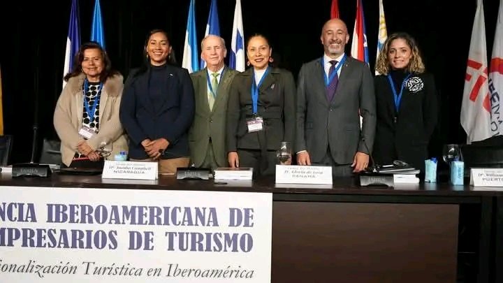 RDcomunicadores's tweet photo. 👉🏻Nicaragua asistió este martes a la XXVIII Conferencia Iberoamericana de Ministros y Empresarios de Turismo en España🇳🇮🎉

#Nicaragua
#NicaraguaÚnicaOriginal 
#Cimet https://t.co/Tyt06svyFr
