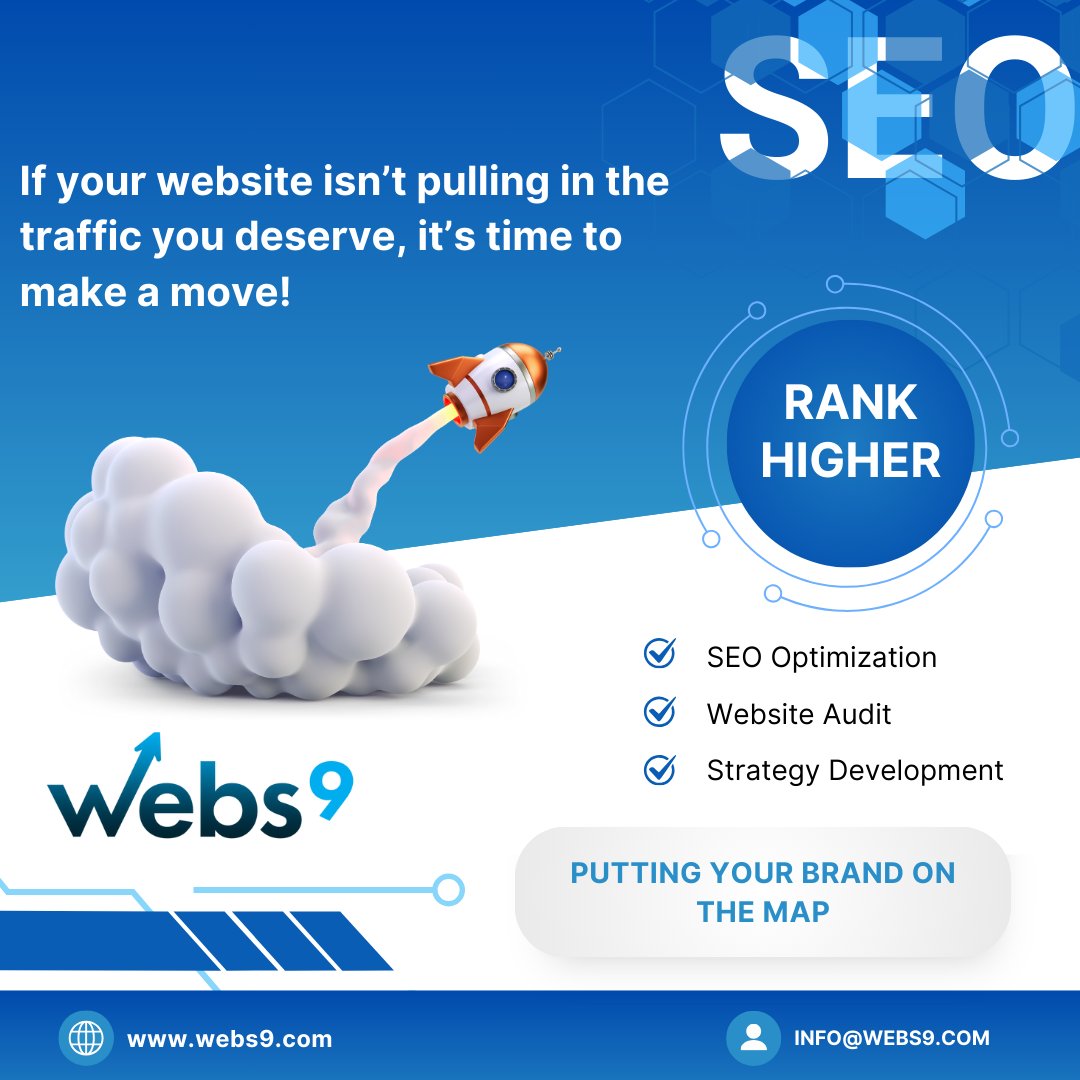 websnine's tweet photo. Struggling to get noticed online? Our SEO experts are here to help you rise above and drive more traffic to your website. Get in touch👉 https://t.co/nSFnYweryF

#seoexperts #seooptimization #seoagency #seoservices #websiteaudits #seostrategy https://t.co/s6MBExAEdw