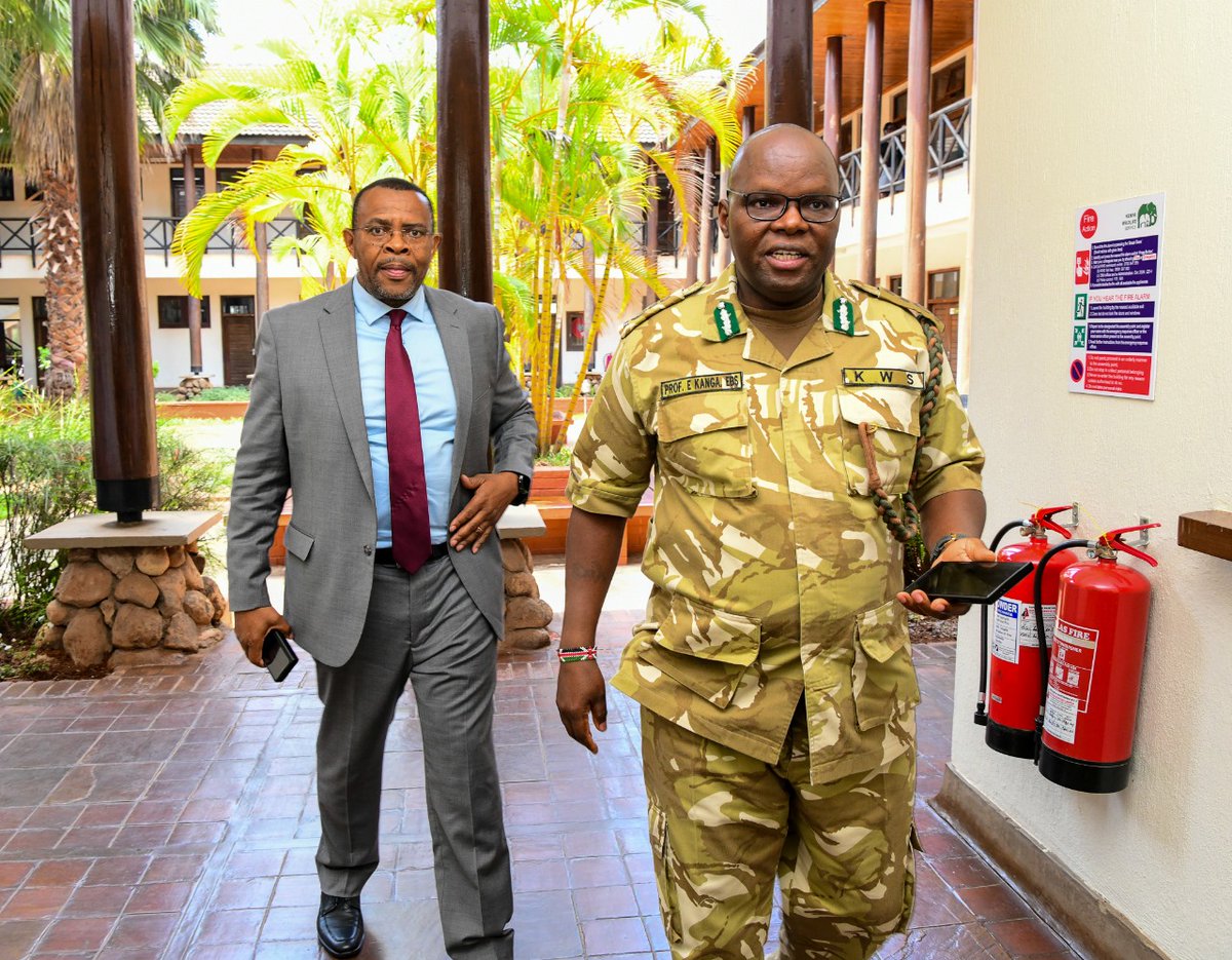 KenGenMDandCEO's tweet photo. Exciting times ahead are coming for Kenya’s #EnergyTourism sector as today, I had the pleasure of meeting with the @KWSKenya DG, Erustus Kangato, alongside #TeamJenGa GM-Geothermal Development, Peketsa Mangi, and GM-Commercial Services, Kibet Ronoh.
#JenGaKenGen
#EnergyTourism https://t.co/345Jkb1TAV
