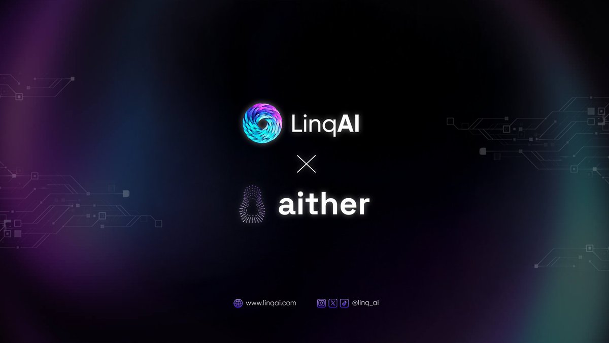 linq_ai's tweet photo. 🤝 Partnership Announcement: @Aither_protocol  x @linq_ai 

We’re excited to join forces with Aither—the first Agent Virtual Machine (AVM) powering modular AI agents, multi-layered swarms, and tokenized co-ownership. Aither is revolutionizing AI agent operations, creating scalable, autonomous ecosystems.

With Aither, we’re bringing:

- 💻 The AVM for upgradable, modular AI agents
- 🧠 Autonomous AI ecosystems with BrainParts for intelligent decision-making
- 💡 Tokenized co-ownership driving AI-powered innovation

Together, we’re empowering AI agents to think, act, and evolve autonomously, shaping the future of intelligent ecosystems.

Stay tuned for more updates!

$LNQ
