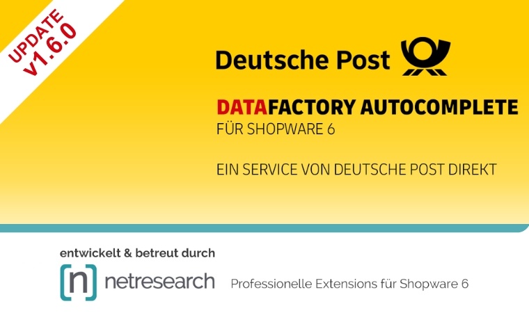 netresearch (@netresearch) on Twitter photo 📣 Version 1.6.0 der <a href="/DeutschePostDHL/">Deutsche Post und DHL News</a> #DATAFACTORY Autocomplete #Extension für #Shopware 6.6.8 ist ab sofort verfügbar.
➡️ Jetzt downloaden:
#Shopware #Community Store: 🔗 hubs.ly/Q033tRjN0
#GitHub: 🔗 hubs.ly/Q033tS700
ℹ️ entwickelt und betreut durch #Netresearch 📣 Version 1.6.0 der <a href="/DeutschePostDHL/">Deutsche Post und DHL News</a> #DATAFACTORY Autocomplete #Extension für #Shopware 6.6.8 ist ab sofort verfügbar.
➡️ Jetzt downloaden:
#Shopware #Community Store: 🔗 hubs.ly/Q033tRjN0
#GitHub: 🔗 hubs.ly/Q033tS700
ℹ️ entwickelt und betreut durch #Netresearch