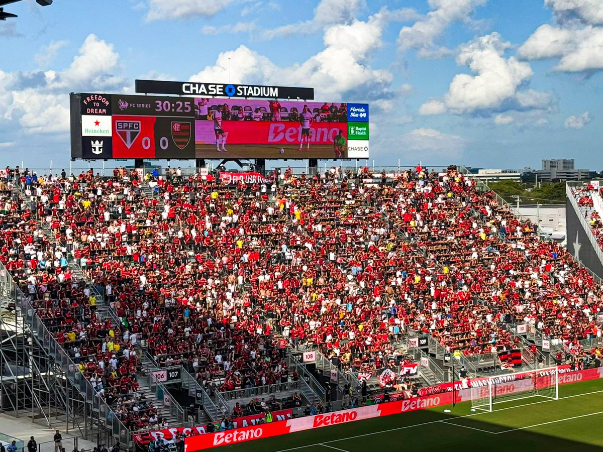 FlaManguaca's tweet photo. No último Domingo (19/01), nos fizemos presentes no Lockhart Stadium em Fort Lauderdale, Flórida - EUA, para FLAMENGO x são paulo pela @fcseries
#Flamengo
#ClubeDeRegatasDoFlamengo #CRF
#FlaManguaça
#MaiorChoppDoBrasil
#EmbriagadosPeloMengão
#FCSeries #FLAxsp https://t.co/OK6tNjWE59