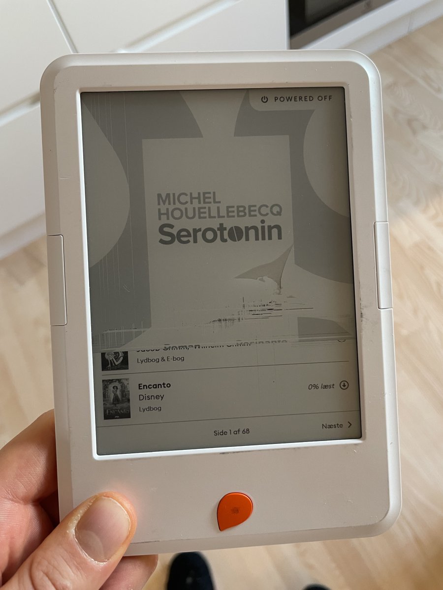 HJÆLP! Kan den her skærm repareres? 🤞 Og hvem kan i så fald fikse sådan noget? Det er enten et slag eller fugt, og nu er skærmen låst her #twitterhjerne