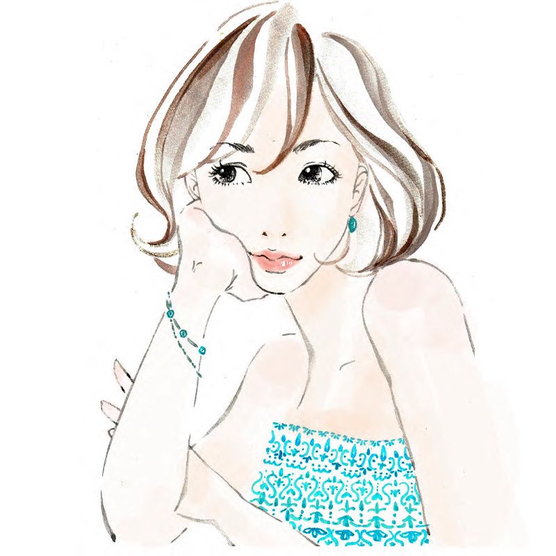 hanaful2's tweet photo. 頬杖ガール♡
#ガールズイラスト #頬杖 #美人画 #似顔絵 #筆 https://t.co/SKCLSsDfo2