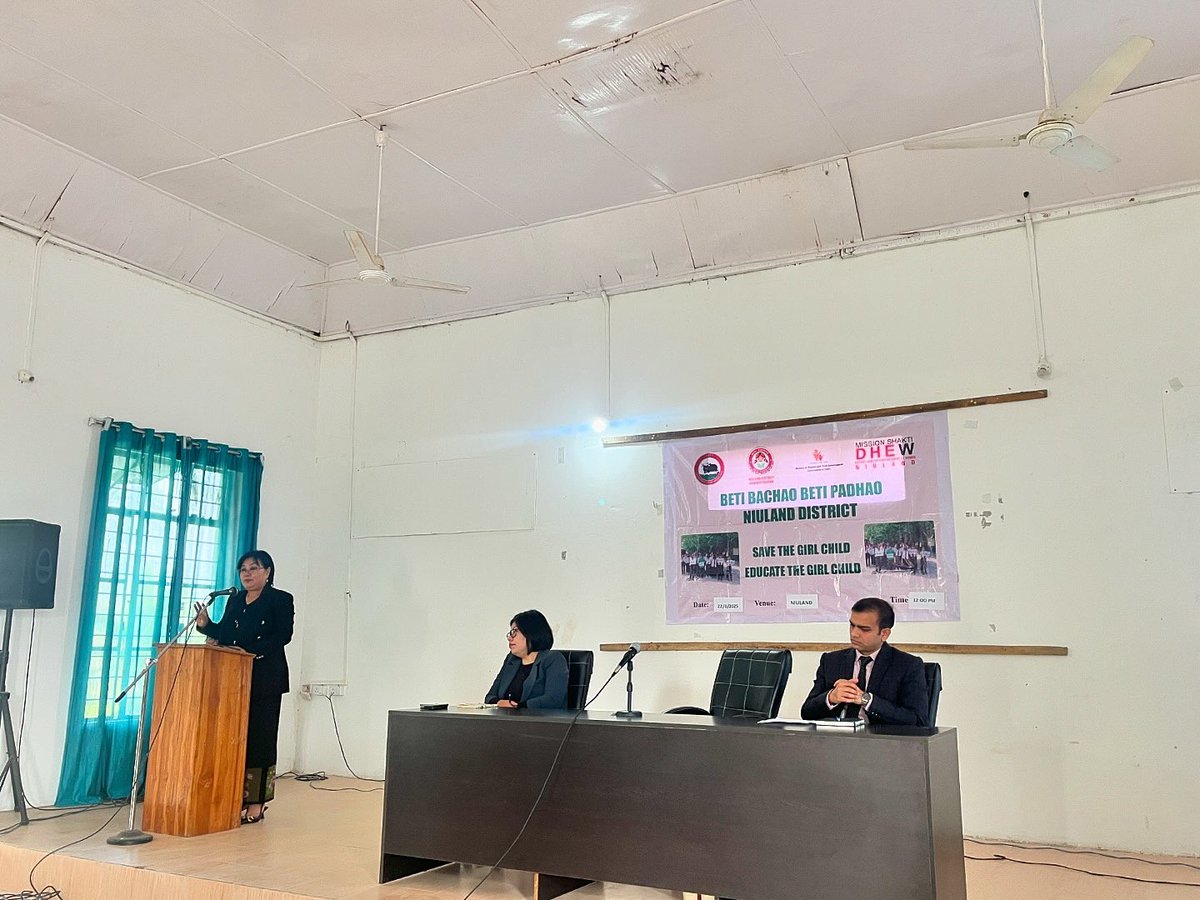 BBBP_Niuland's tweet photo. Programme held in commemoration of 10 years of Beti Bachao Beti Padhao at DC Conference Hall, Niuland on 22nd January 2025 #missionshakti #betibachaobetipadhao #ministryofwomenandchilddevelopment #socialwelfaredepartment https://t.co/tTy4cHcJLg