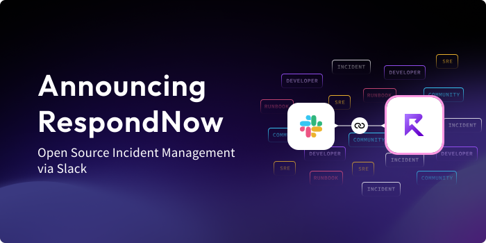 respondnow_io's tweet photo. 🚀 RespondNow is here! 🚀

An Open-source application for seamless incident management via Slack. Collaborate, share runbooks, &amp; recover faster!

📖 Docs: https://t.co/ienySZmaqT
🌐 Explore: https://t.co/YJ83NEiBzY

#OpenSource #SRE #CloudNative #Incident https://t.co/OI7DbnaO6P