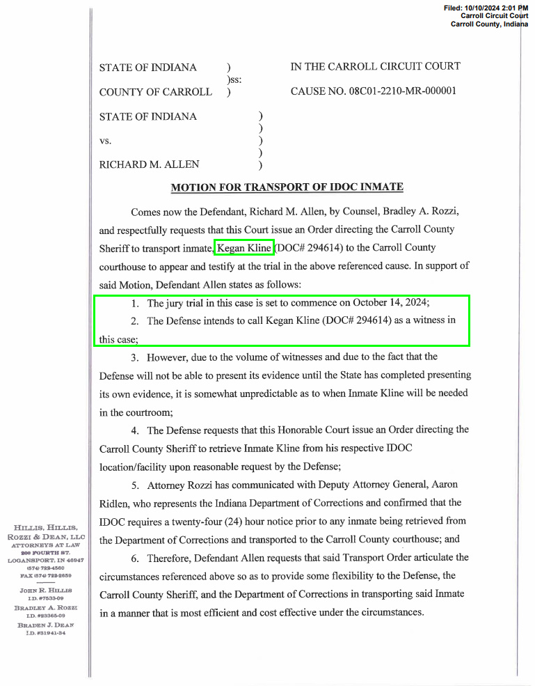 MattBlacInc's tweet image. #Delphi #RichardAllen  | #DelphiArchives         

CASE NUMBER:  08C01-2210-MR-000001

&apos;The jury trial in this case is set to commence on 
October l4, 2024&apos;.

#RicciDavis Jr. DOC# 114393
James Chadwell DOC# 286303
Kegan Kline DOC# 294614
James Haas DOC# 250845