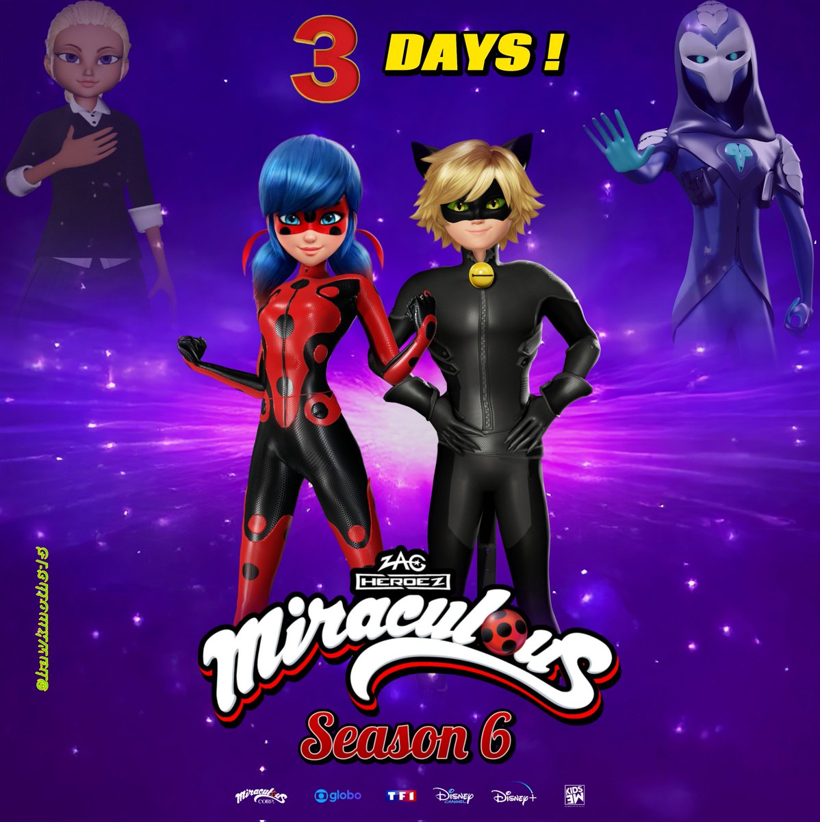 ShadowMoth33's tweet image. Miraculous Season 6 ( 3 Days )