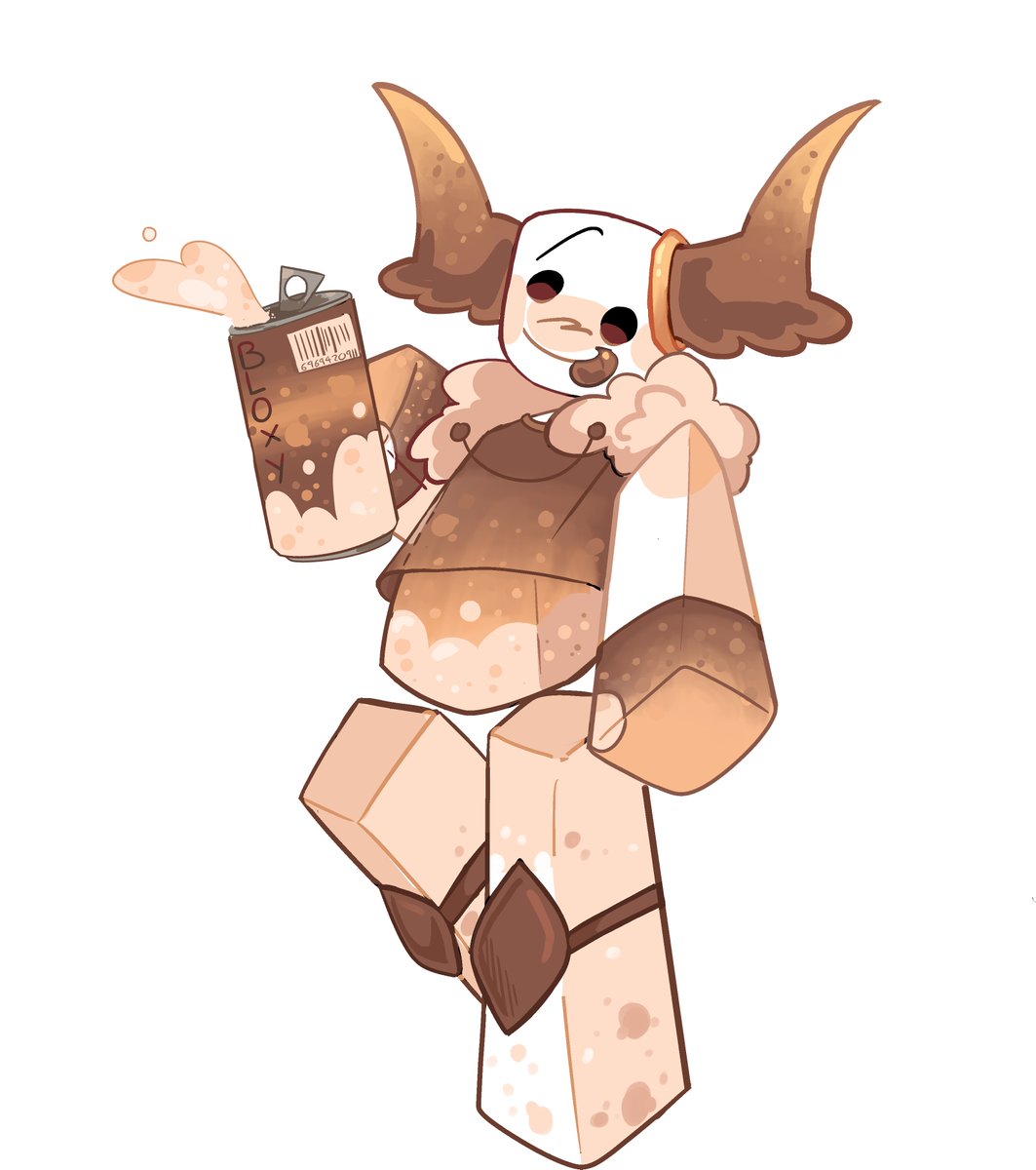 FlourForrest's tweet image. Say hello to Bloxy! my first #phighting OC! 
he is based off of the (You guessed it) BLOXY COLA!!