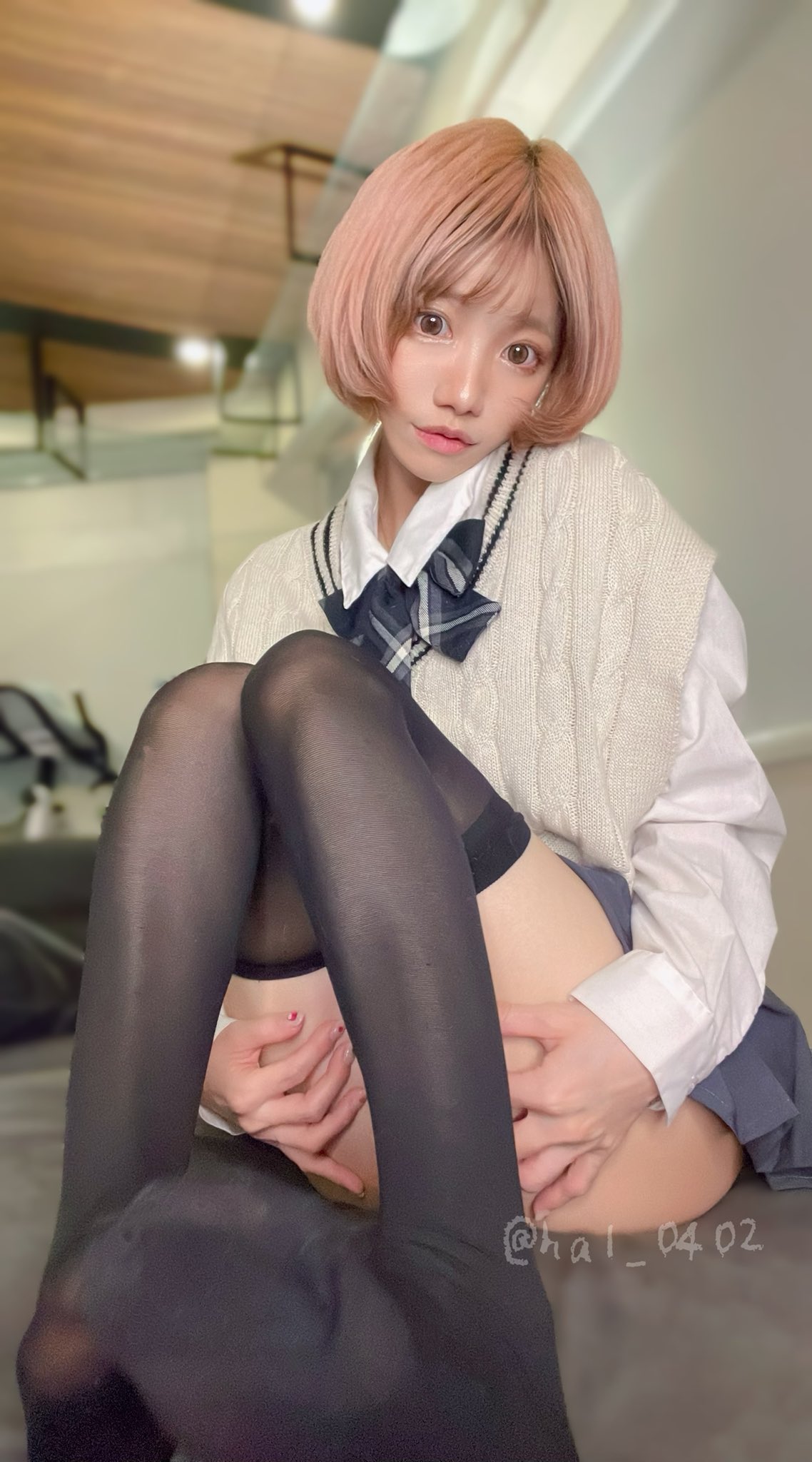 インフルで久々の体重30kg台になったけど太ももがまだデカい｜ハルさんのXエロ動画・画像まとめ（@hal_0402）