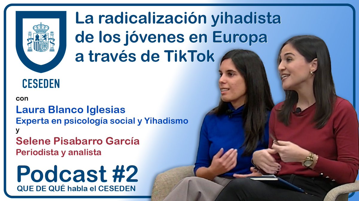 CESEDEN_OFICIAL's tweet photo. ¡YA ESTA DISPONIBLE la entrevista completa en YouTube sobre “La radicalización yihadista de los jóvenes en Europa a través de TikTok”!
➡️https://t.co/lIIk0qBIT0 https://t.co/o5zfl98W3b