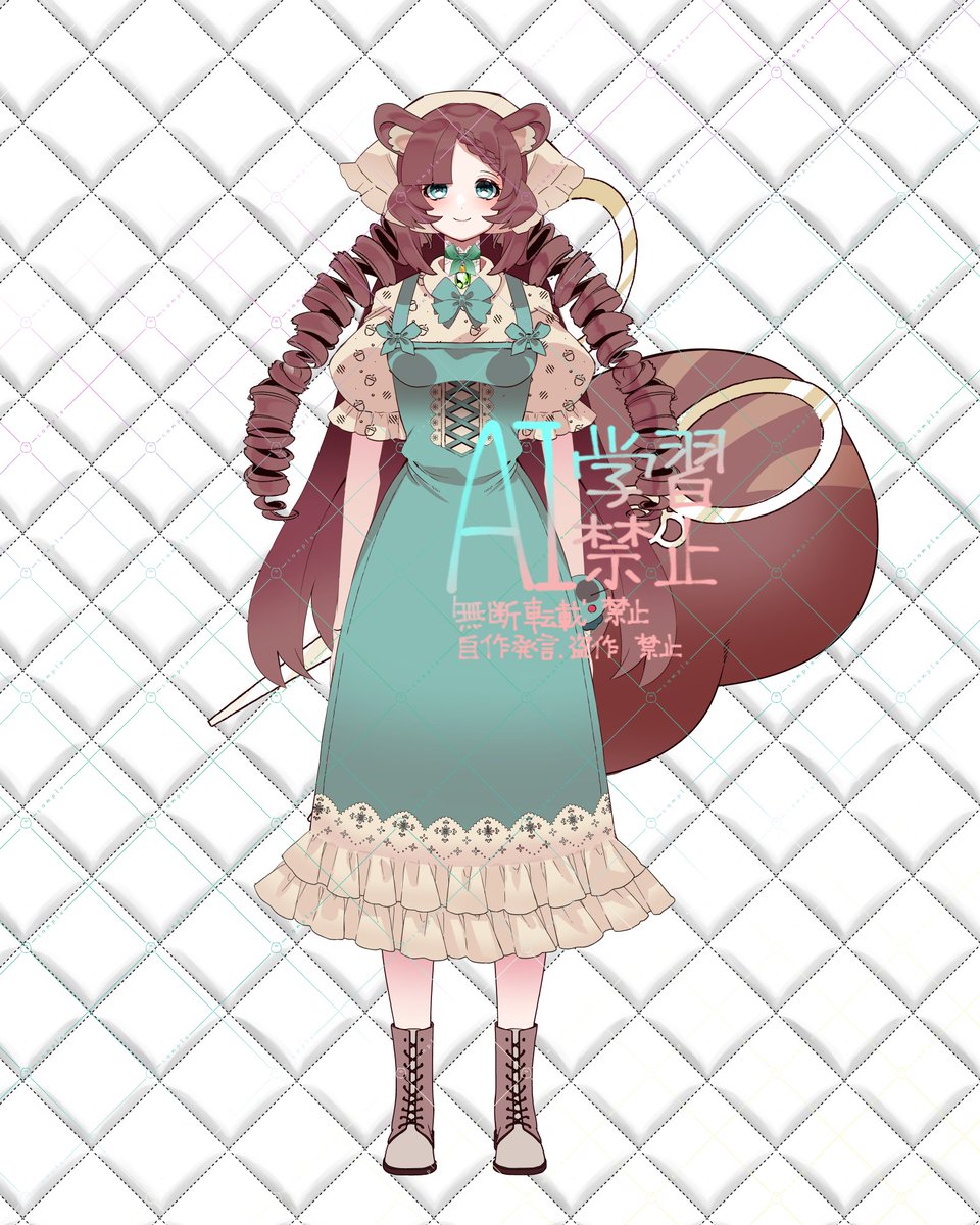 ご依頼でLive2D用立ち絵を描かせていただきました🐿️