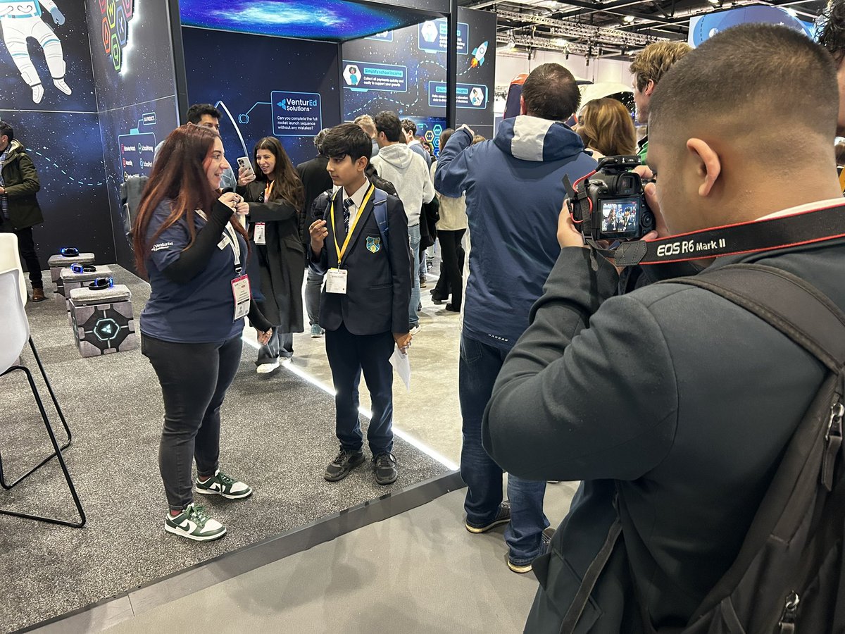 DenbighHigh's tweet photo. Our year 10 students have been putting on their journalist hats and interviewing a variety of people in the tech industry! We can’t wait to see the final videos during our #internationalwomensweekevent2025 https://t.co/JrZyojSImG
