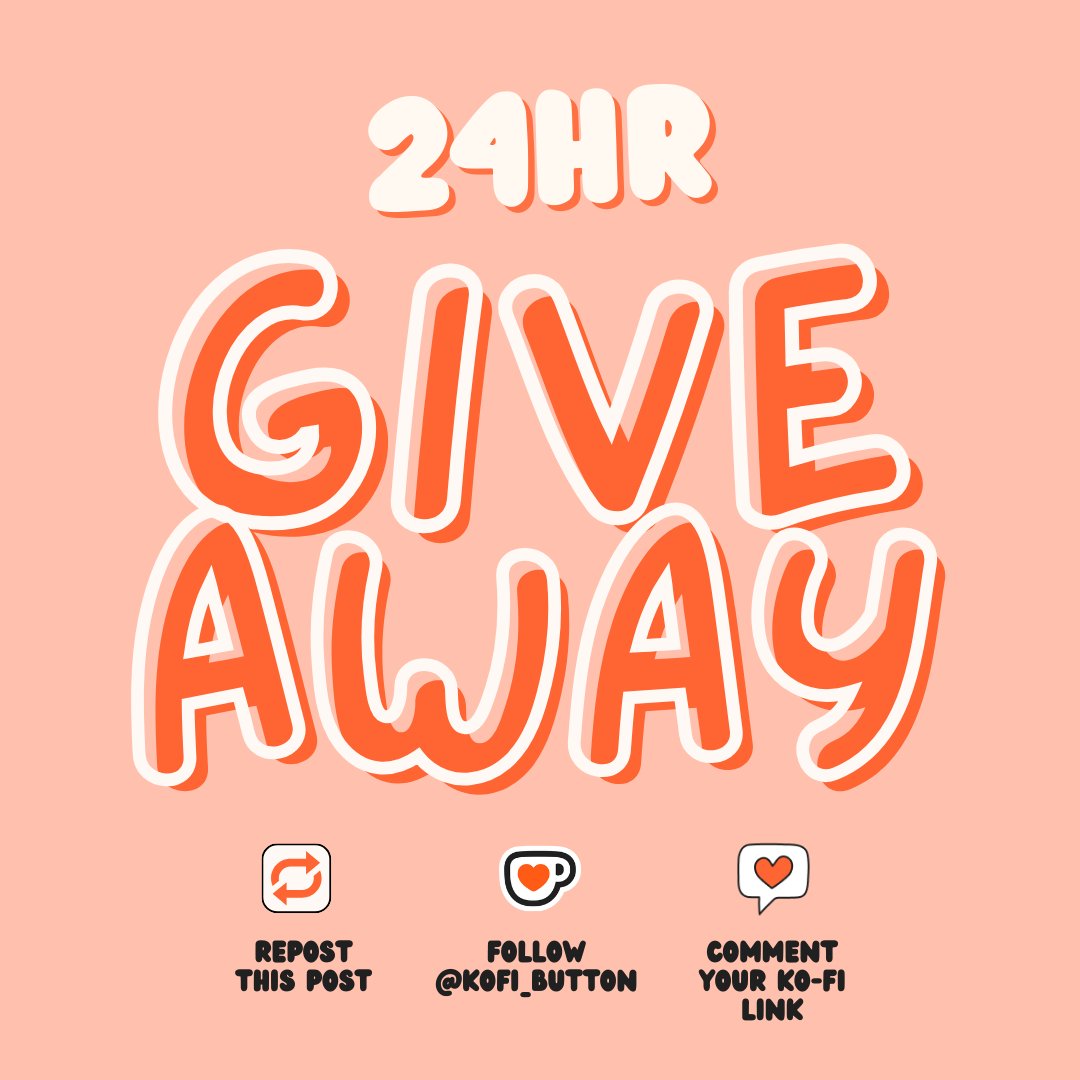 24hr Ko-fi Giveaway 🎉

To enter:
❤️ Repost this post⁠
✨ Follow <a href="/kofi_button/">Ko-fi</a>
👇🏾 Comment with your Ko-fi link

5 winners will be chosen at random tomorrow!