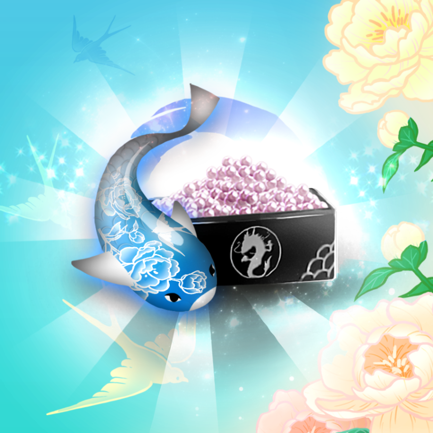 zenkoi2's tweet photo. Large peony flowers, leaves and flying swallows make up this majestic Koi!

Welcome good fortune with the king of flowers Kaō, available in #ZenKoi2.

#GooglePlay #AppStore https://t.co/5vkoKRS9CT