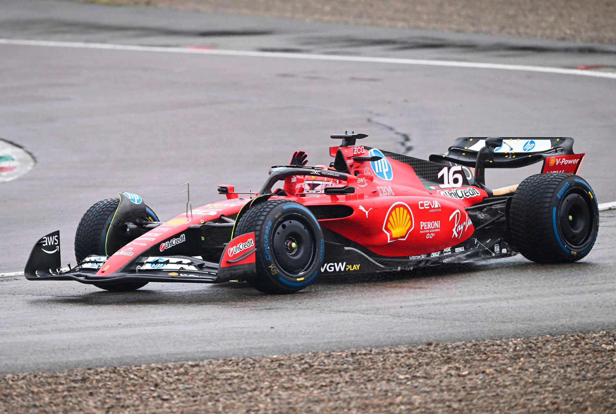 Charles Leclerc also on track at Fiorano