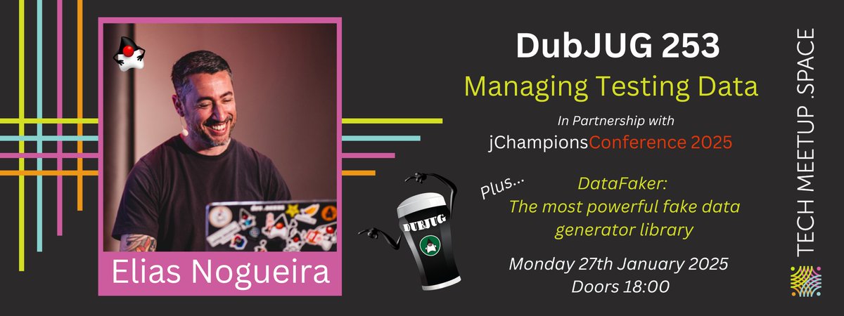 I have awesome news!
My talk at <a href="/JChampionsConf/">JChampionsConf</a> has changed. It will still be transmitted online, and I will be in person in the <a href="/DubJug/">Dublin Java User Grp</a>

🗓️ January 27th
⏱️ 6-9 PM
📍Online and tcube, Dublin
 🎥 youtube.com/watch?v=P5D7Bl…
🎟️ ti.to/dublin-java-us…