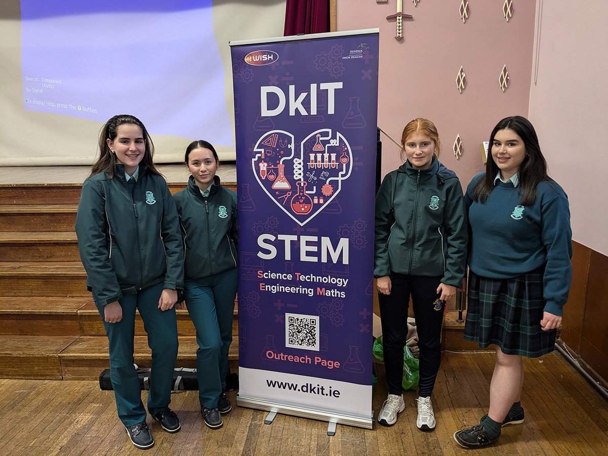 DkIT_ie's tweet image. The DkIT LOVES STEM team hit the road to empower over 400 Transition Year girls in five schools, across Louth, Monaghan and Cavan, to explore the dynamic world of STEM: tinyurl.com/mrx976bw
#dkitlovesstem #dkitscience #dkitengineering